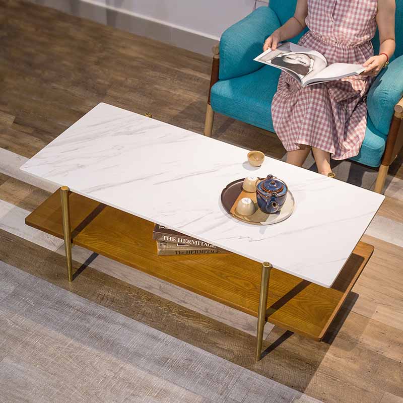 Sự kết hợp giữa kiểu dáng và 3 chất liệu phá cách (đá trắng vân mây, gỗ sồi và inbox) giúp bàn cafe BALIAN trở thành điểm nhấn đặc biệt cho không gian hiện đại hoặc tân cổ điển.