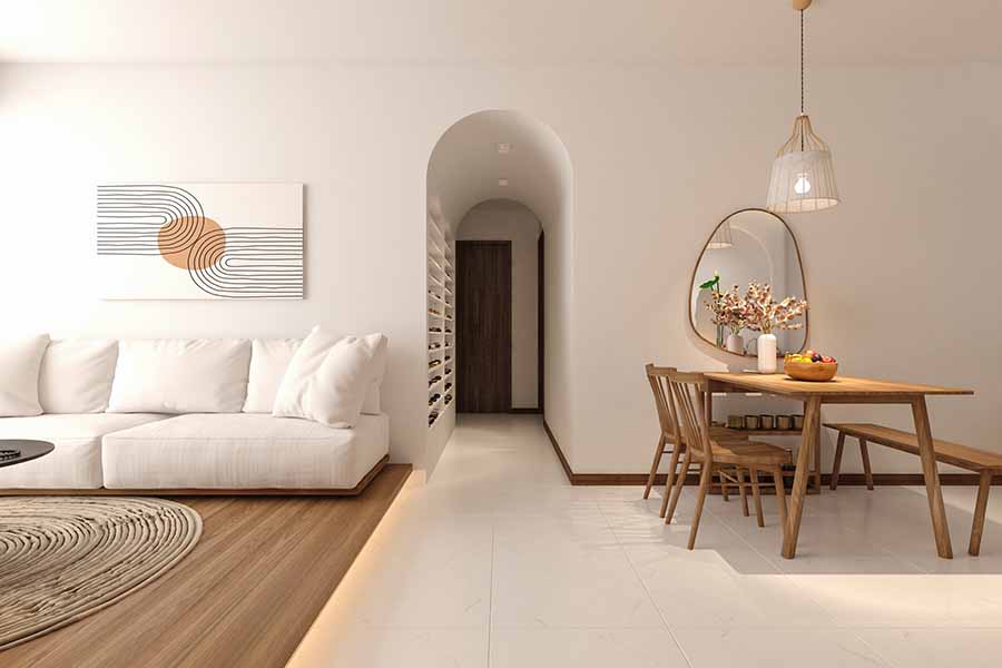 Thiết kế căn hộ theo phong cách Minimalist cho khách hàng yêu thích sự tối giản gọn gàng.